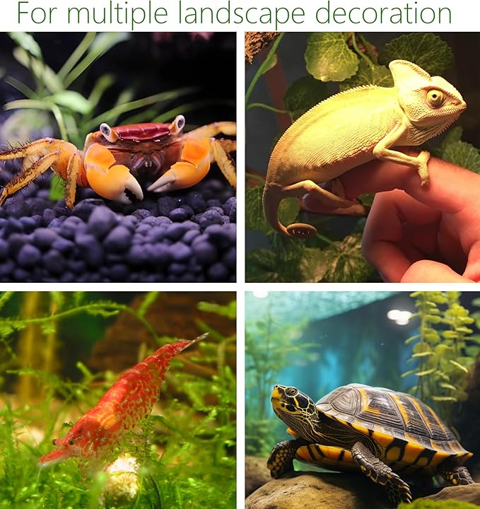 Aquarium Hideaway Rocks for Small Fishes, Shrimps to Breed, Play and Rest, Safe and Non-toxic Ceramic Fish Tank Ornaments, Hideout Stone for Betta