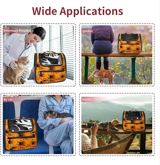 Spiders 2 Pet Carrier Soft Sided Carrier for Small Medium Cats Dogs