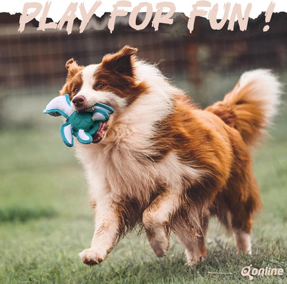 Dog Chew Toys,Puppy Teeth Chew Toys Durable Rubber Material Turtle Shape Dog Toys with 2 Tennis Ball (Green)