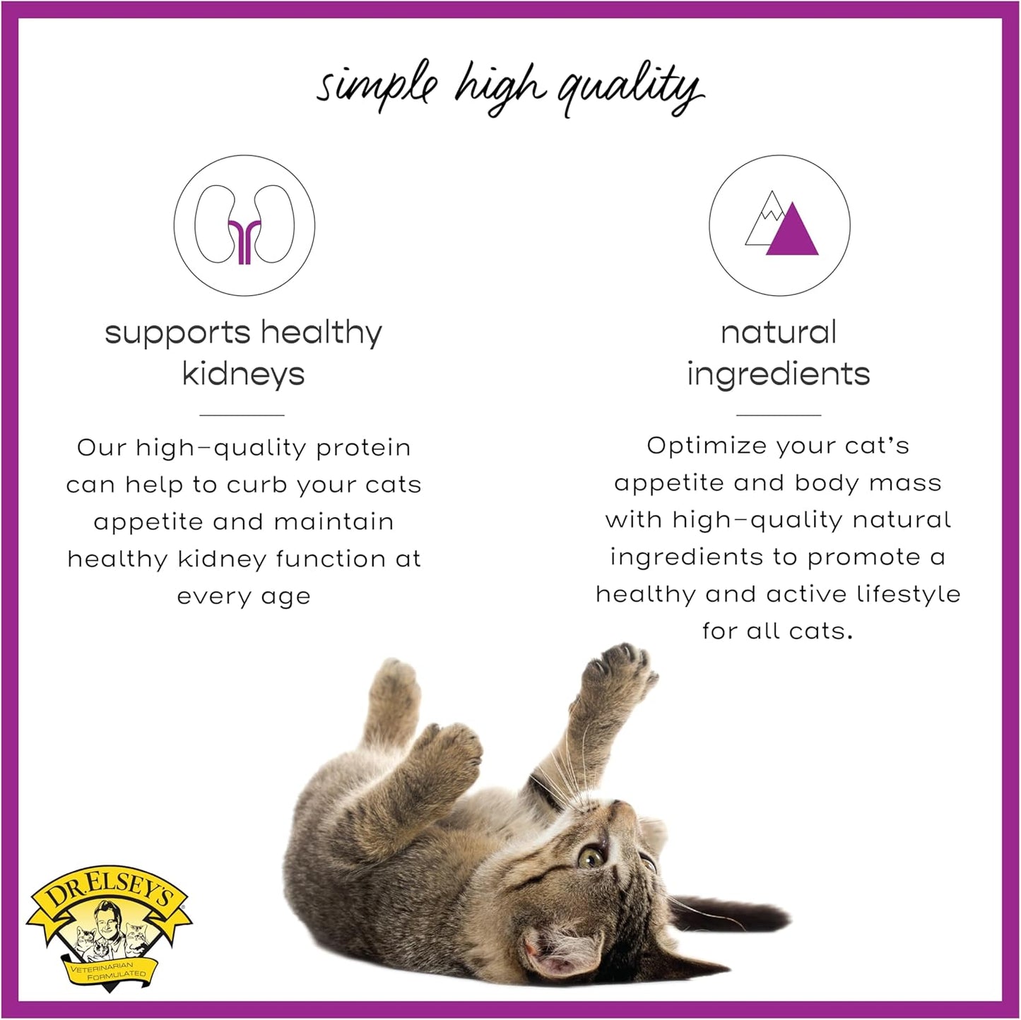 Dr. Elsey's cleanprotein Original Rabbit & Turkey Recipe Wet Cat Food, 2.75oz Cans, (Pack of 24)