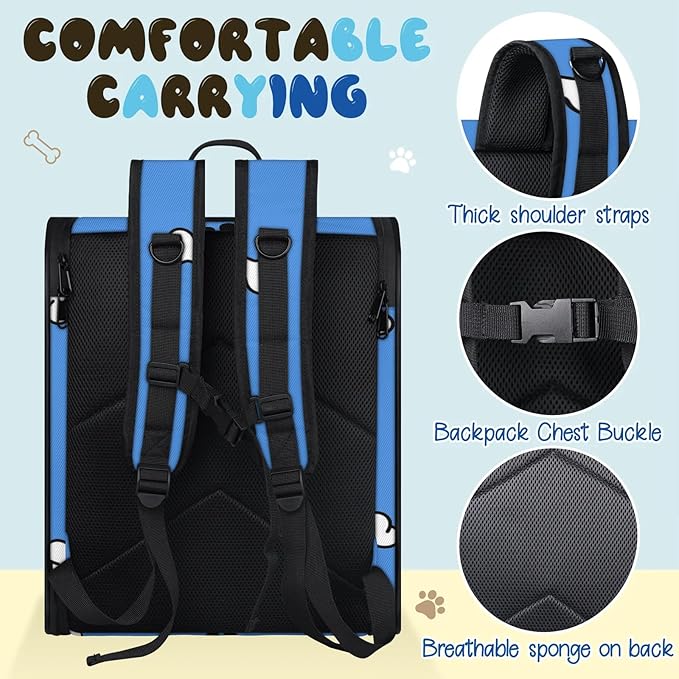 Cat Backpack Carrier-Customizable, Breathable Pet Carrier Backpack for Outdoor Travel/Vet Visits/Daily Use, Adjustable & Secure Design for Small Dogs and Cats Style9