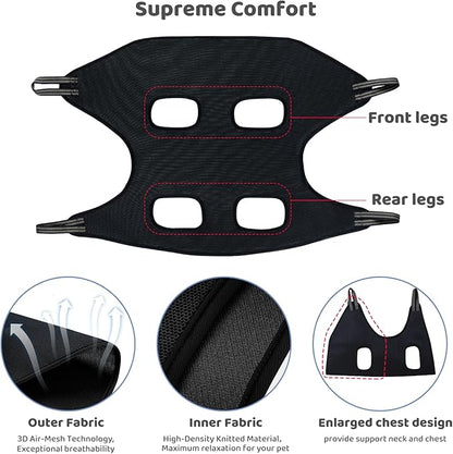 Guzekier Dog Grooming Hammock for Trim Nail, Dog Sling for Grooming, Dog Hammock Restraint Bag with Nail Clippers/Trimmer, Nail File, Pet Comb,Ear/Eye Care