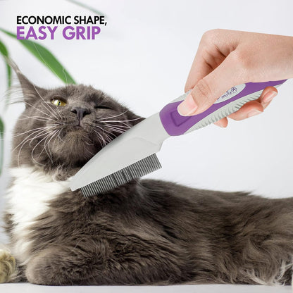 Pet Comb for your Dogs,Cats,Poodles Hair- Rotatable Pins, Easy to Use, Slip Proof- Best Comb for Dog Grooming