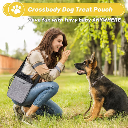 6 Set Dog Travel Bag, Large Pet Travel Kit for Supplies Includes 2 Food Containers, 1 Pet Organizer for Dogs, 2 Collapsible Bowls, 1 Treat Pouch, Dog Weekend Overnight Bag Luggage