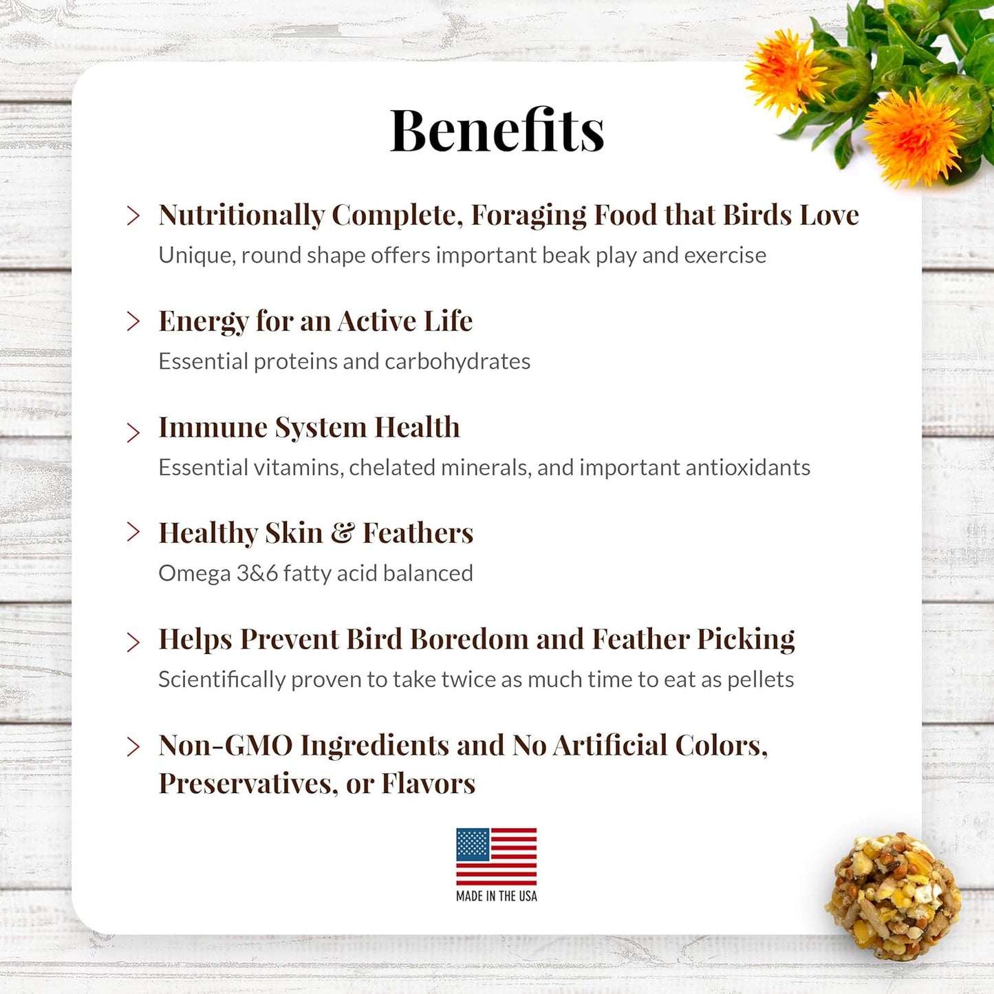 LAFEBER'S Classic Nutri-Berries Pet Bird Food, Made with Non-GMO and Human-Grade Ingredients, for Macaws and Cockatoos, 10 oz