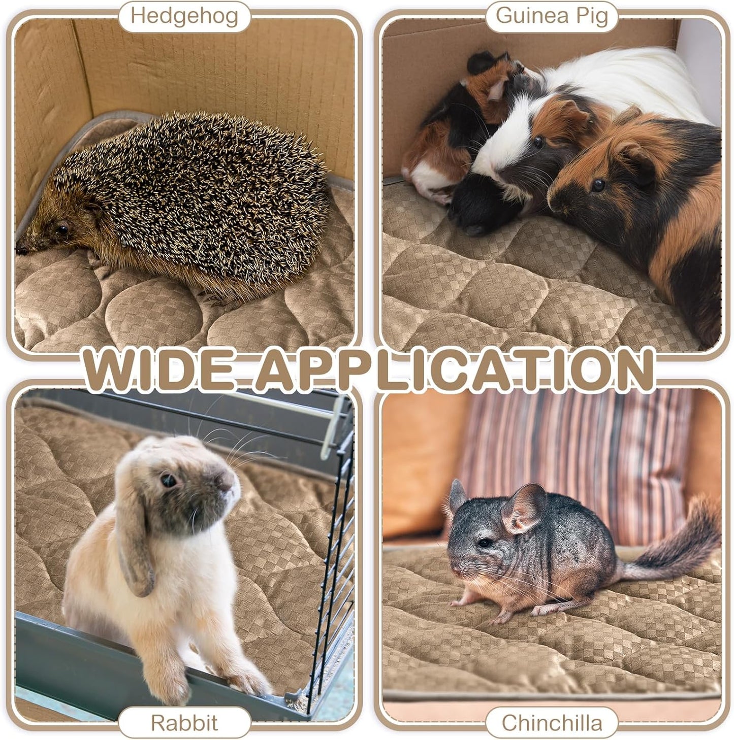 4 Pack Self Warming Cat Mat Self Heating Cat Pad Warm Thermal Pet Bed Washable Dog Crate Pad Body Heat Dog Bed Mat Blanket Non Slip Bottom for Outdoor Indoor Pets