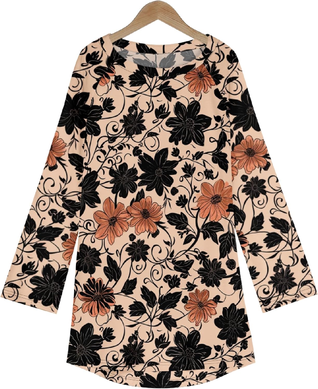 MARSVOVO Women Novelty Graphic Plus Size Sweater Crewneck Long Sleeve Cute Printed Loose Fit Casual Fall Sweaters Top