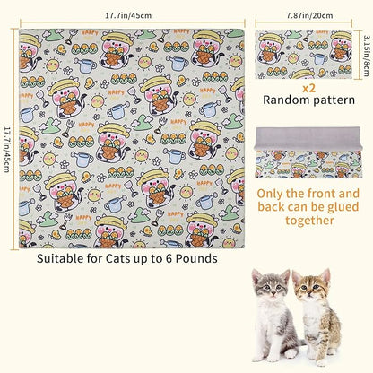 Cat Wrap for Grooming,Cat Wrap for Cutting Nails,Self-Adherent Soft Cat Blanket，Restrain The Cat to Keep Calm,Anti-Bite, Anti-Scratch, Wrap Anti-Escape Grooming Bags for Cats (Within 6lbs)