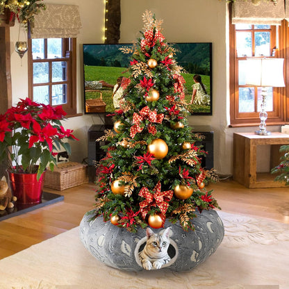 Large Cat Tunnels Bed Tube for Indoor Cats Glows in The Dark Cat Tunnel with Cushion and Plush Ball Toy Longer Playground Toys for Dog Puppy Kitten Rabbit Bunnies Ferret Pet Gray