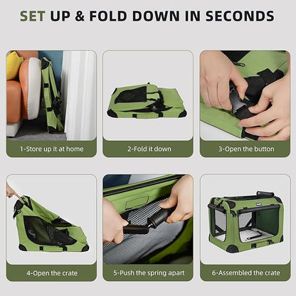 Petprsco Large Cat Carrier for 2 Cats Small Medium Dogs, Soft Pet Carrier 24x17x17 for Traveling with Warm Blanket Foldable Bowl and Washable Pad