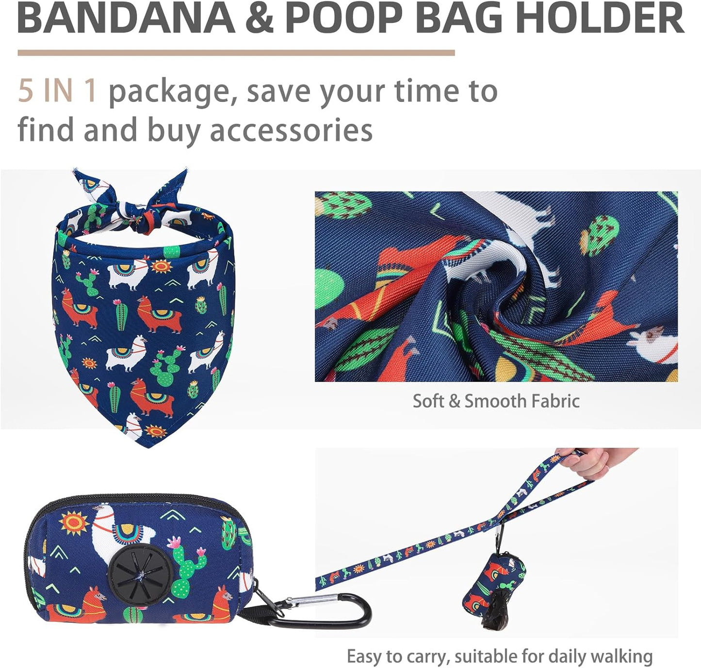 PUPTECK Adjustable Dog Harness Collar and Leash Set, Step in No Pull Pet Harness for Small Medium Dogs Puppy Cats Outdoor Walking, Soft Mesh Padded Reflective Vest Harnesses, Navy Blue Alpaca, XXS