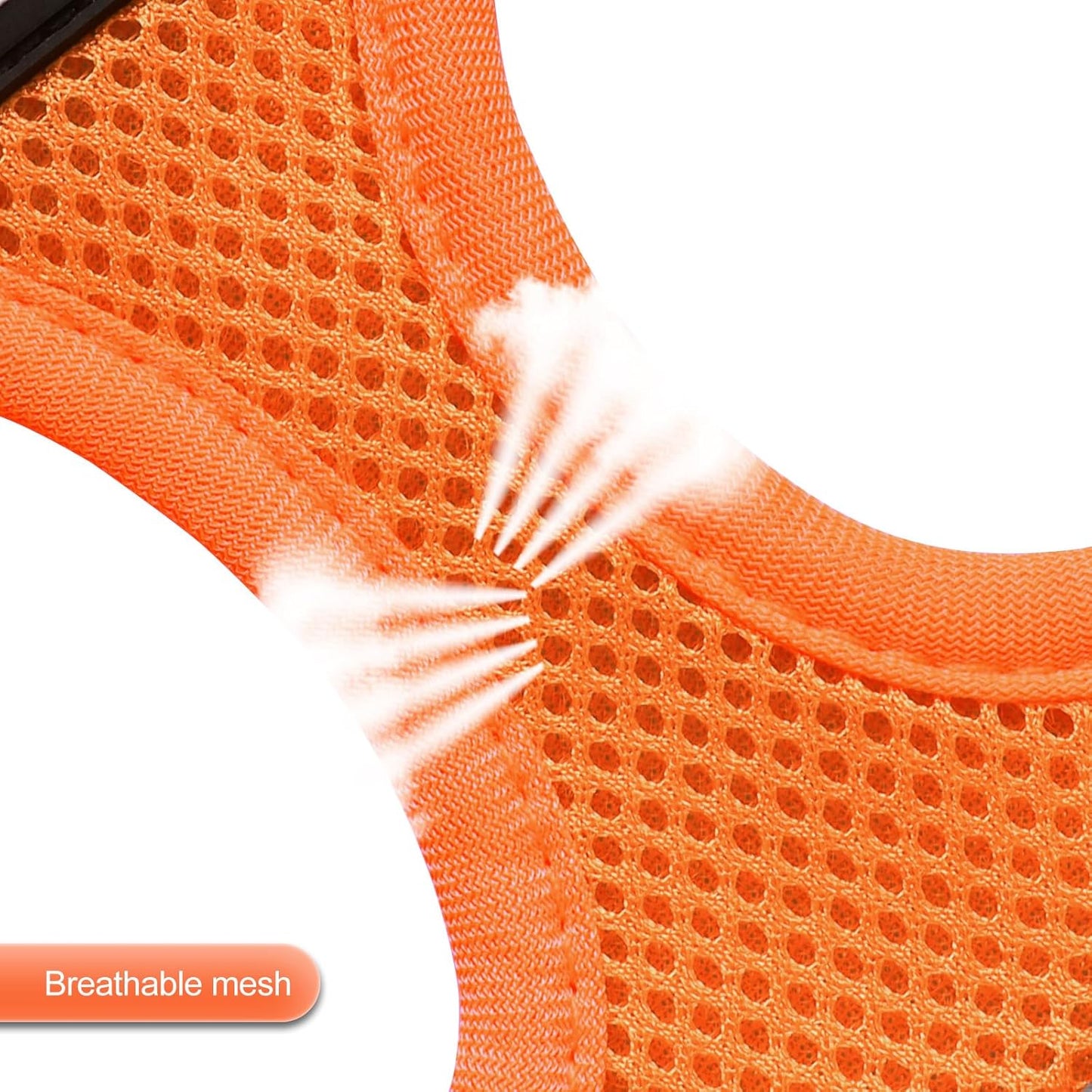 YIMEIS Dog Harness and Leash Set, No Pull Soft Mesh Pet Harness, Reflective Adjustable Puppy Vest for Small Medium Large Dogs, Cats (Orange01, X-Small (Pack of 1)