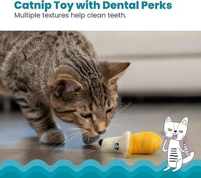 Catstages Petstages Dental Banana Catnip Cat Chew Toy