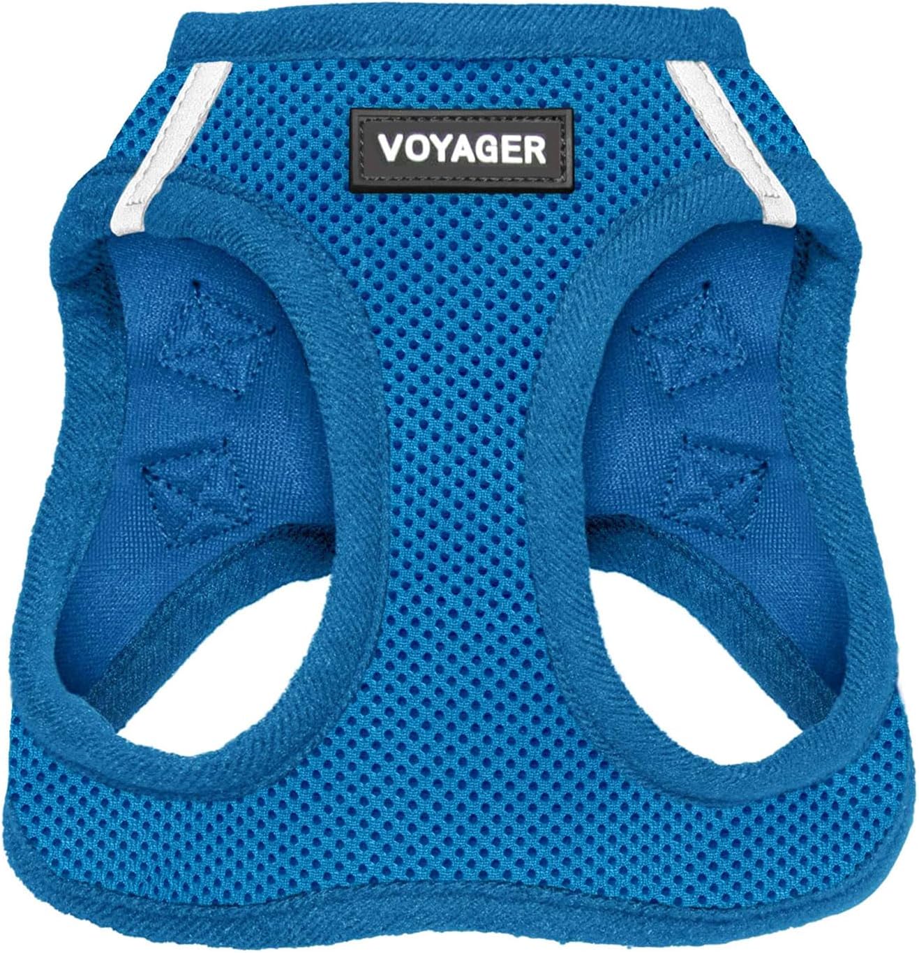 Best Pet Supplies Voyager Step-in Air Harness - All Weather Mesh, Reflective, No Pull Harness for Dogs, Cats - Secure with Hook & Loop Fastener, Buckle, Double D-Rings - Royal Blue, XXS