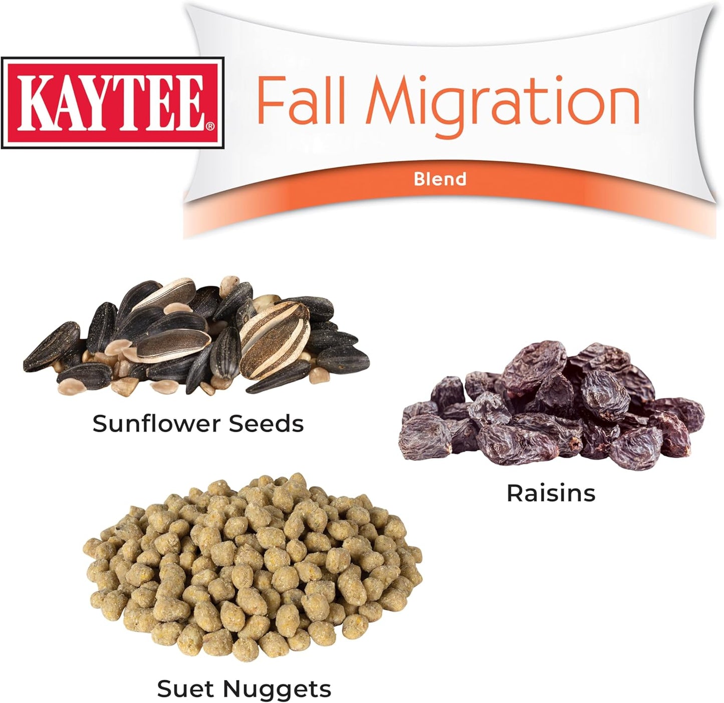 Kaytee Wild Bird Food, Fall Migration Seed Blend, 8 lb