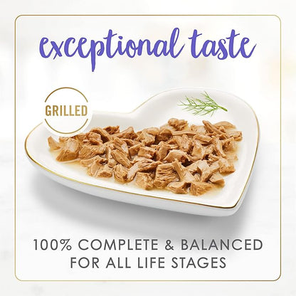 Purina Fancy Feast Grilled Wet Cat Food Seafood Feast in Wet Cat Food Gravy - (Pack of 24) 3 oz. Cans