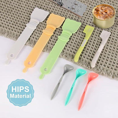 Cat Treat Spoon Squeeze Cat Strip Feeder Spoon 8PCS Cat Treat Dispenser Spoons - Squeeze-Feed Design for Wet Food, Licky Treats & Puree Tubes Bite-Proof, Easy Clean