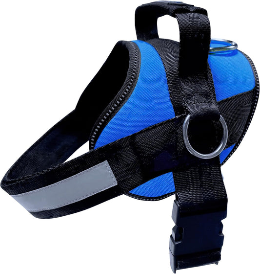 Joyride Basic Essential Dog Harness 1.0 - Small, Medium, Large Dogs, No-Pull Pet Vest with 3 Side Rings for Leash Placement, Adjustable for Training (Blue Serenity, XL)