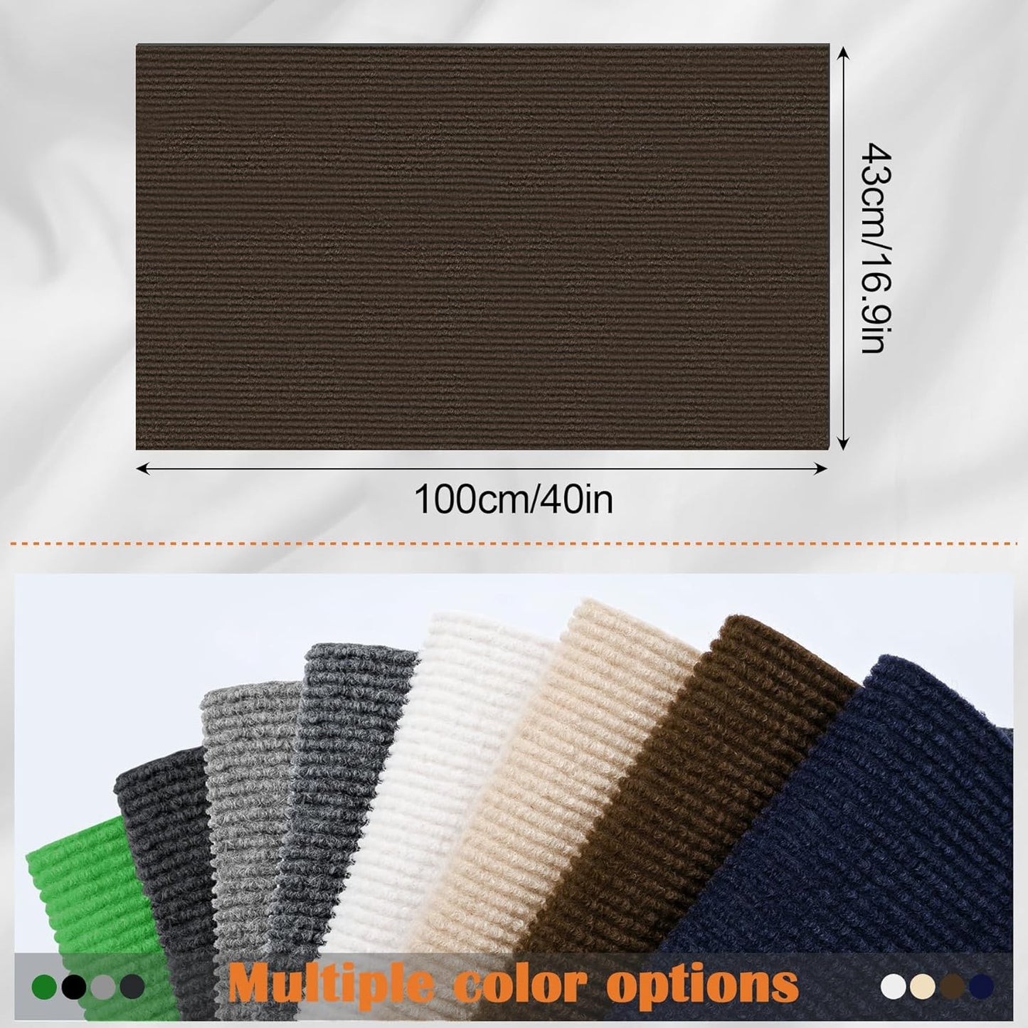 Cat Scratch Furniture Protector - 40" x 17" Trimmable Self-Adhesive Cats Claws Scratch Pads, DIY Cat Climbing Couch Protector for Scratch Post Cat Tree Replacement Indoor (Brown)