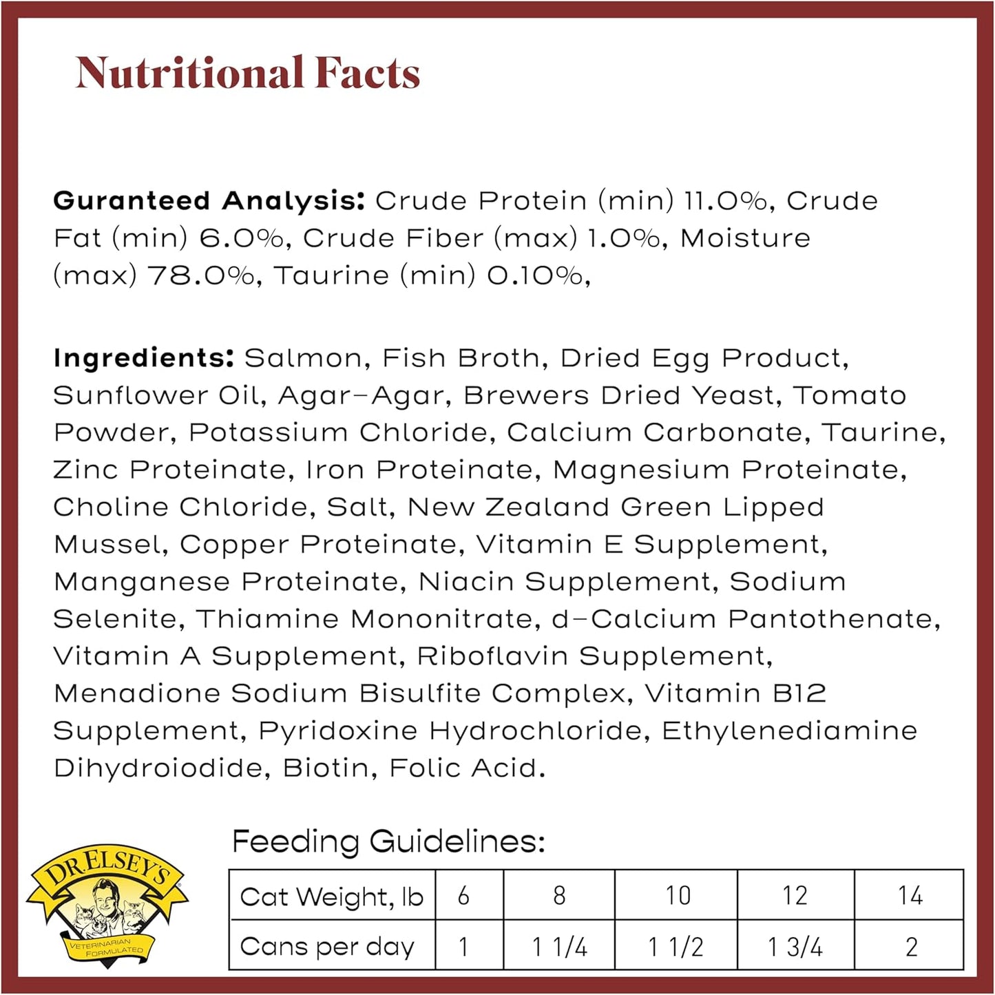 Dr. Elsey's cleanprotein Original Salmon Recipe Wet Cat Food 5.3 oz (Pack of 24)