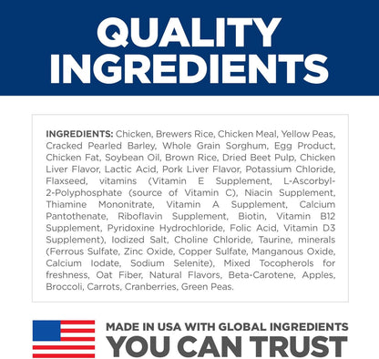 Hill's Science Diet Sensitive Stomach & Skin, Adult 1-6, Stomach & Skin Sensitivity Support, Small Kibble, Dry Dog Food, Chicken Recipe, 30 lb Bag