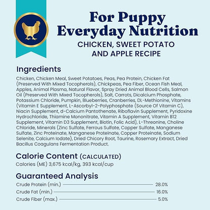 Solid Gold Chicken Dry Puppy Food - W/Real Chicken & Potato - Grain Free & Gluten Free Puppy Dog Food w/Probiotics for Gut Health & Digestion - Healthy Kibble for Puppies - Nutrientboost™ - 3.75 LB