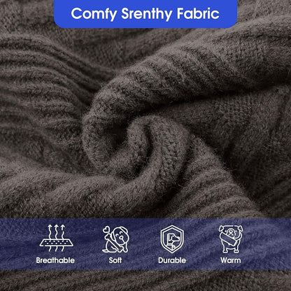 ASENKU Extra-Large Dog Sweater, Dog Sweaters for Extra Large Dogs, Pet Sweatshirt Apparel Turtleneck Pullover Winter for Doberman, Great Dane (Dark Grey, 3XL)