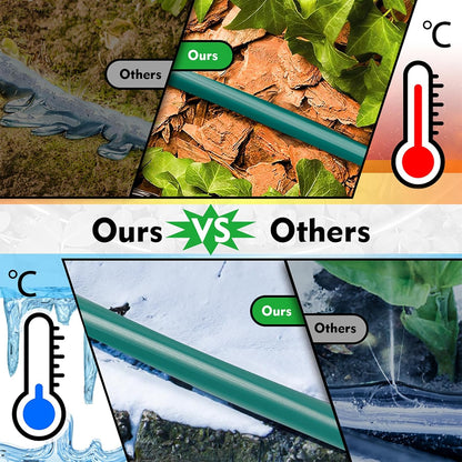 Bonviee 100FT 1/4 inch Blank Distribution Tubing Drip Irrigation Hose Garden Watering Tube Line for Small garden irrigation system-Green