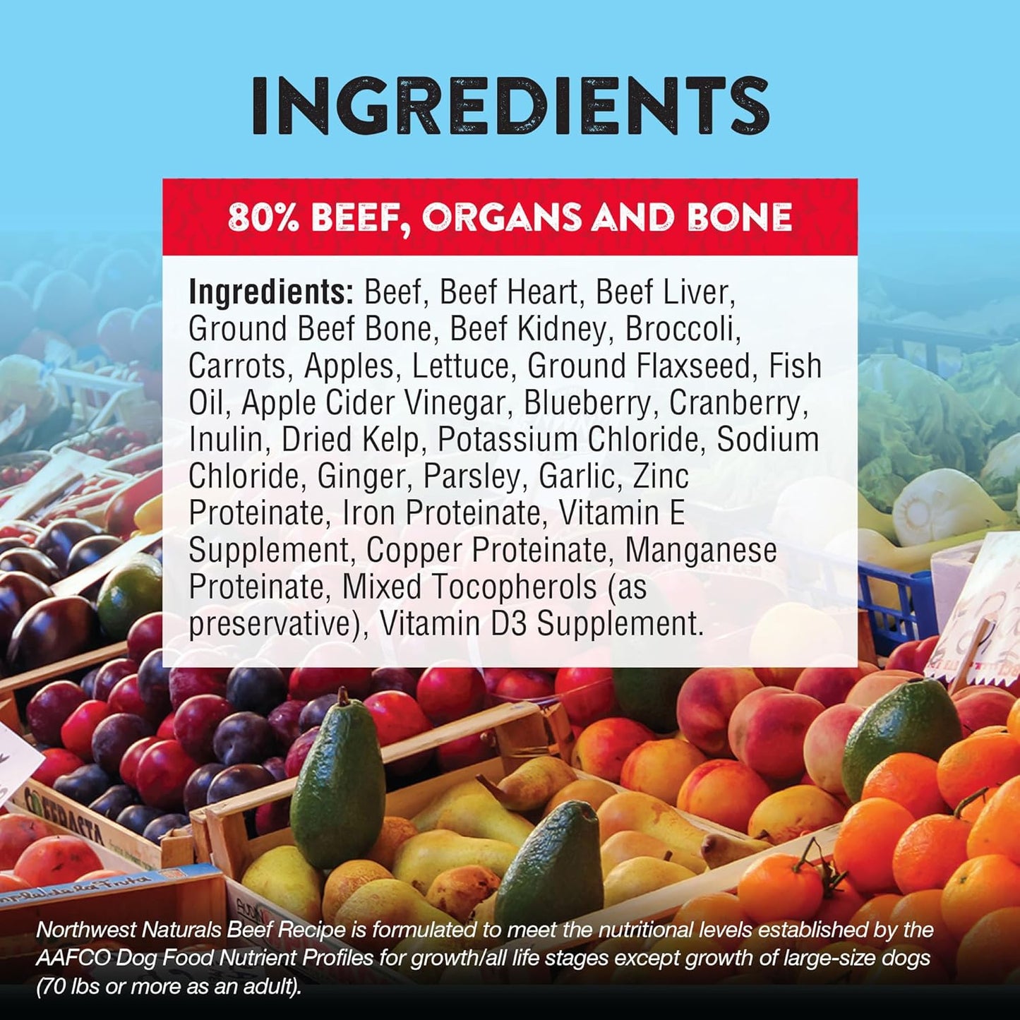 Northwest Naturals Freeze-Dried Beef Dog Food - Bite-Sized Pieces - Grain-Free, High-Protein, Raw Diet, Human-Grade, Limited Ingredients, All Natural, Nutrient-Dense, 12 Oz (Pack of 2)