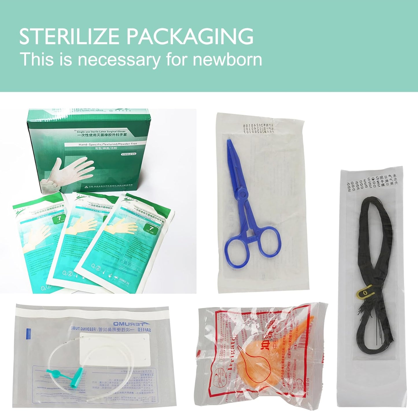 Puppy Kitten Whelping Kit, Essentials Kit for Newborn Puppies Kittens, All in One Complete with Essential Supplies for Newborn Birth