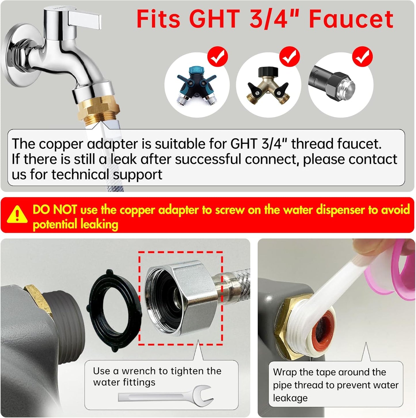 Automatic Dog Water Dispenser, 1 Gallon Auto-Fill Dog Water Bowl Dispenser for Indoor/Outdoor, Large Water Feeder for Pets & Livestock, Fits GHT 3/4" Faucet, BPA Free, Easy to Clean, Gray