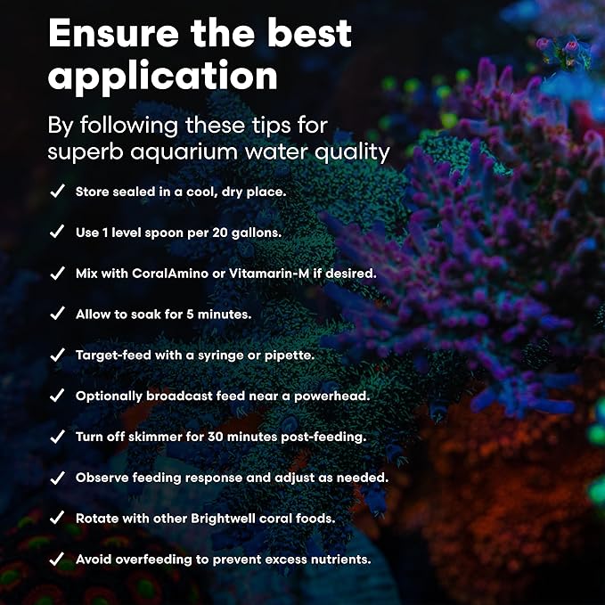 Brightwell Aquatics Reef Blizzard-A – High-Protein Planktonic Blend for Anemones, Planktivorous Fish & Marine Invertebrates – Enhances Color & Growth, 50g