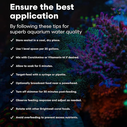 Brightwell Aquatics Reef Blizzard-A – High-Protein Planktonic Blend for Anemones, Planktivorous Fish & Marine Invertebrates – Enhances Color & Growth, 100g