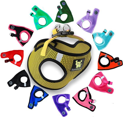 EcoBark Step in Dog Harness Reflective Soft Ultra Padded Mesh Dog Harnesses for XXS, XS, Small, and Medium Dogs Eco-Friendly Comfort Secure Halter No Pull Adjustable Pet Vest