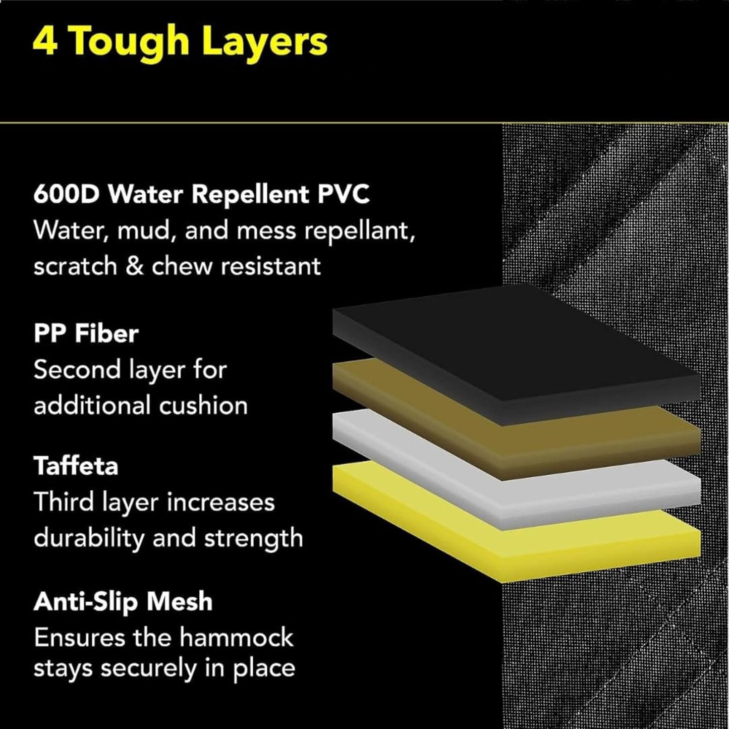 Meadowlark Dog Car Seat Cover, X-Large Heavy Duty Pet Seat Cover for Back Seat, Extra Padded Non-Slip Dog Hammock, Water-Resistant Back Seat Protector for Cars Trucks and SUVs (64” W x 60" L)