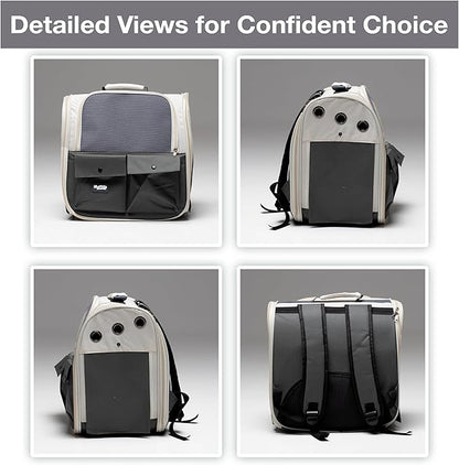 Cat Backpack Carrier – Airline Approved Dog Carrier for Small Dogs, Cats & Pets – Ventilated Backpack Pet Carrier for Travel, Hiking, Vet Trips – Soft Sided Puppy Carrier Bag with Padded Straps