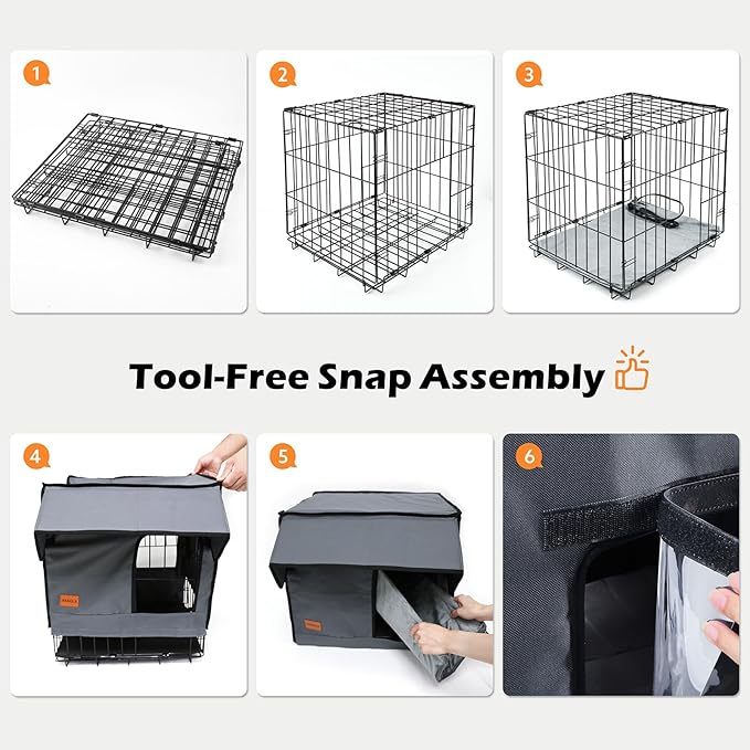 Large Heated Cat House for Outdoor Cats in Winter, Weatherproof & Elevated Outdoor Feral Cat Houses with Pet Heating Pad Bed, Outside Cat House for Stray Barn Cat