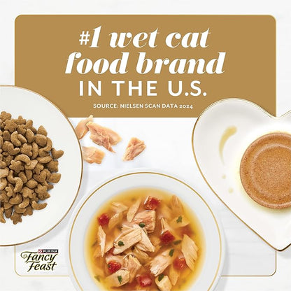 Fancy Feast Gems Pate Cat Food Mousse Chicken or Beef and a Halo of Savory Gravy Wet Cat Food Variety Pack - (1) 8 ct. Boxes - 8 ct. Box