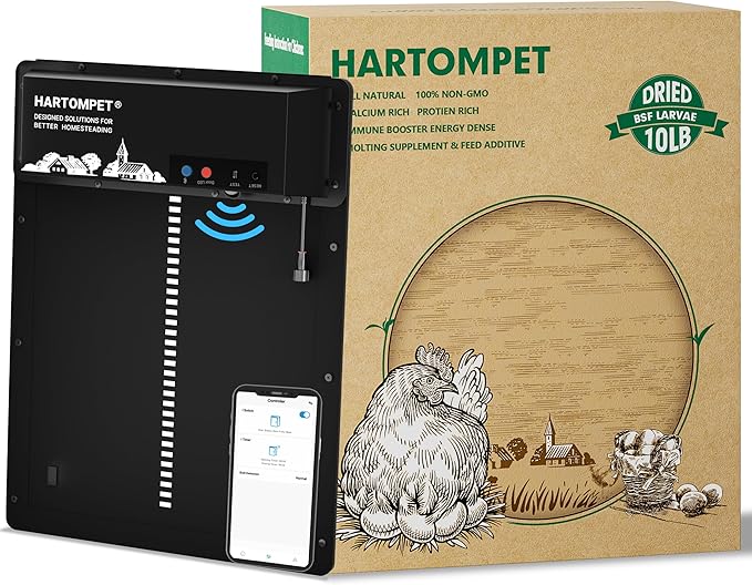 10LB Non-GMO Dried Black Soldier Fly Larvae, Superior Calcium Boost for Chickens, Better Than Dried Mealworms, Poultry Feed Ideal for Molting & Laying Hens, Wild Birds, Ducks | Top Grade BSF