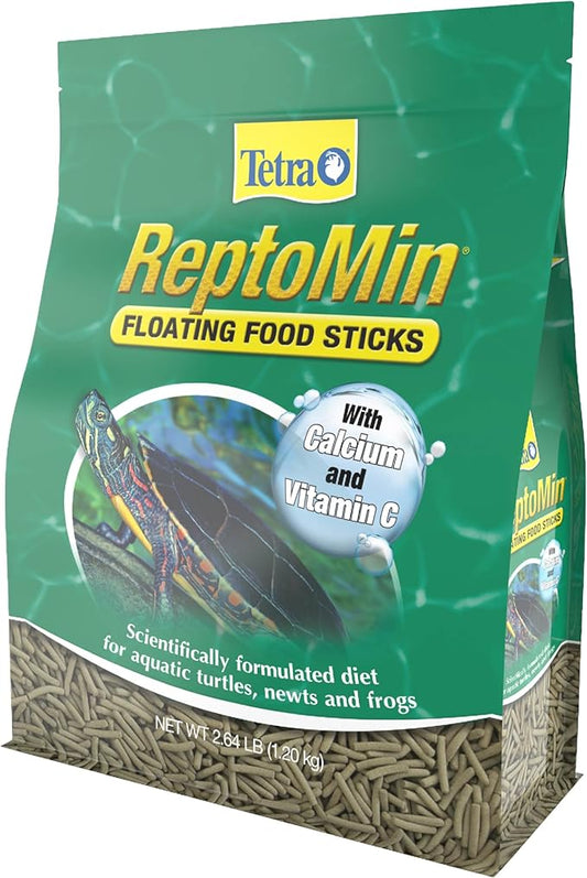 Tetra ReptoMin Floating Food Sticks, For Aquatic Turtles, Newts and Frogs, 2.65 lbs