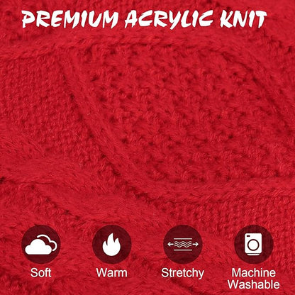 BINGPET Cat Sweater,Thermal Knitted Kitten Clothes Winter Coat,Classic Knit Turtleneck Cat Sweaters for Cats Only,Warm Pet Clothes for Kittens & Small Dogs Puppy Boy Girl Indoor Outdoor(Red,L)