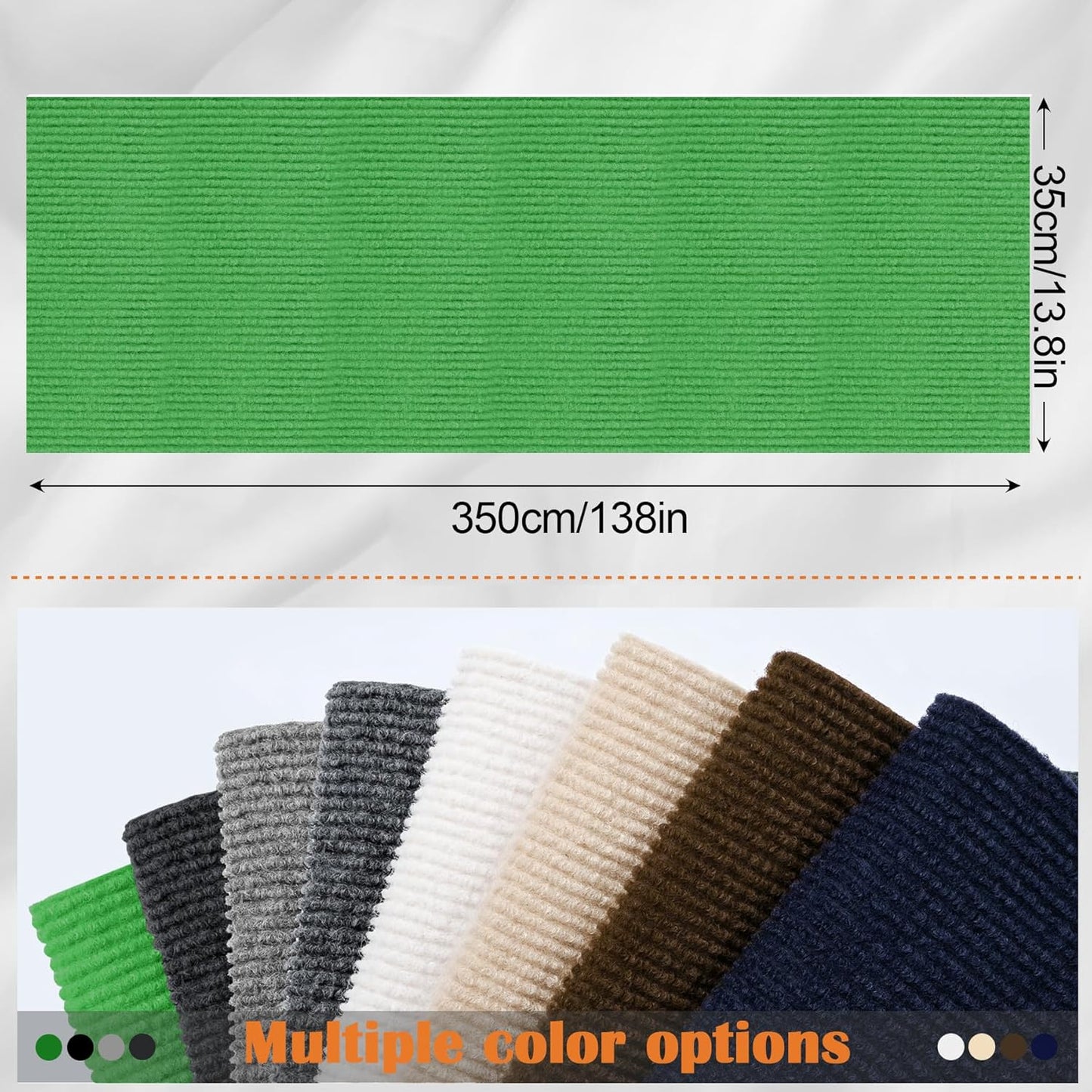 Cat Scratch Furniture Protector - 138" x 13.8" Trimmable Self-Adhesive Cats Claws Scratch Pads, DIY Cat Climbing Couch Protector for Scratch Post Cat Tree Replacement Indoor (Green)