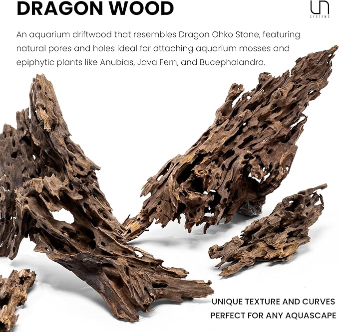 Ultum Nature Systems Driftwood - Dragon Drift Wood for Fish Tank, Planted Tank, Terriarium, Paludarium - Versatile Natural Driftwood Decor, Events Wood Centerpiece - Dragon Wood, X-Large (18-24")