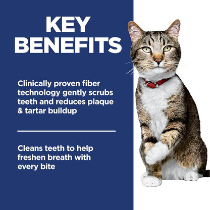 Hill's Science Diet Oral Care, Adult 1-6, Plaque & Tartar Buildup Support, Dry Cat Food, Chicken Recipe, 7 lb Bag