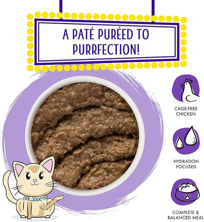 Weruva Wet Cat Food, Meal or No Deal with Chicken and Beef Pate, 5.5oz Can, Pack of 8