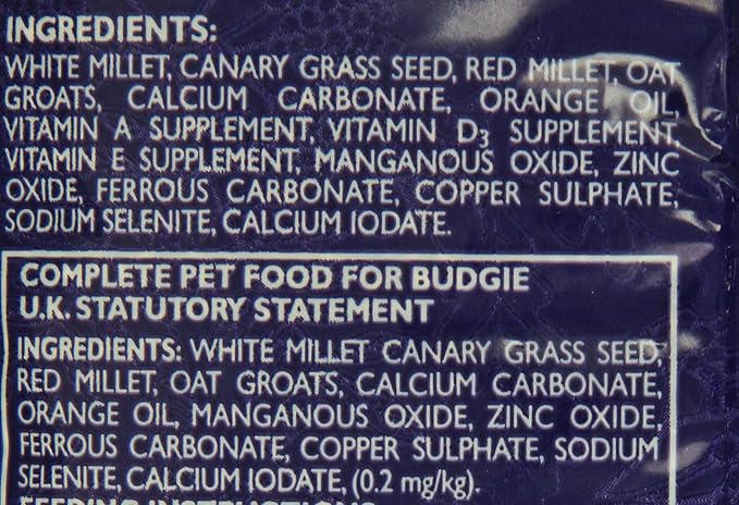 Hagen Parakeet/Budgie Staple Vme Seed, 3-Pound