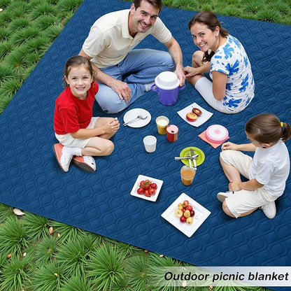 hyha Waterproof Dog Bed Blanket, Soft Pet Blankets, Waterproof Couch Cover for Dogs, Reversible Sofa Covers Washable for Furniture (82x82 Inch, Navy Blue/Blue)