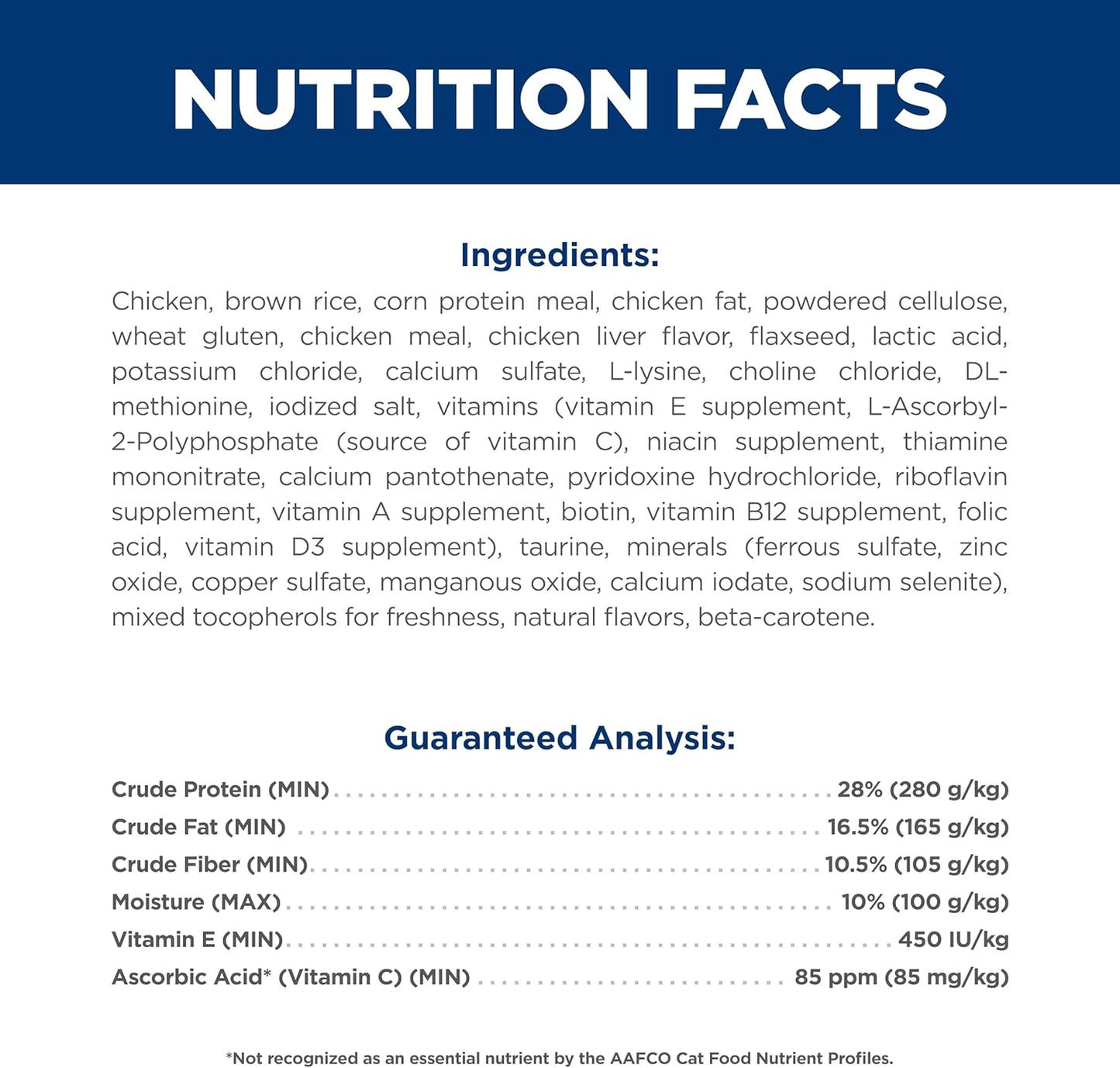 Hill's Science Diet Oral Care, Adult 1-6, Plaque & Tartar Buildup Support, Dry Cat Food, Chicken Recipe, 7 lb Bag