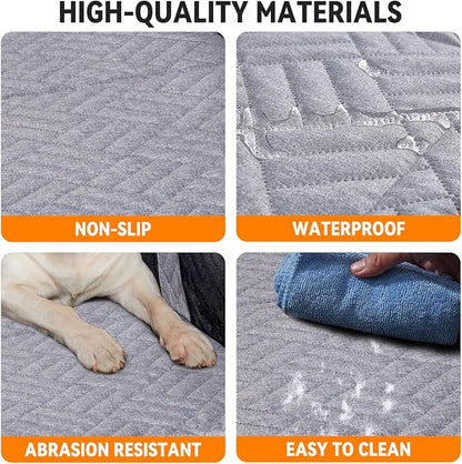 YJGF Dog Back Seat Extender for Truck,Truck Seat Cover Back Seat,Dog Hammock for Truck,Pet Seat Covers for Dogs,Hard Bottom Seat Extender for Dogs,Dog Seat Cover for F150/RAM1500/Silverado (Gray)