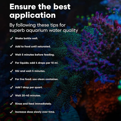 Brightwell Aquatics AminŌmega Amino Acid Omega-3 6 Supplement for Enriching Live Prepared Foods Supports Color Growth Recovery in Marine Fish Corals Inverts, 500 ml